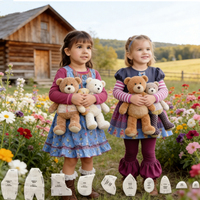 Lot de 10 pochoirs et règles pour oursons en tissu, modèles de couture et de loisirs créatifs