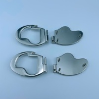 Boucles personnalisées en alliage de zinc de qualité, réglables, pour vêtements, chaussures, sacs, avec placage décoratif sans nickel.