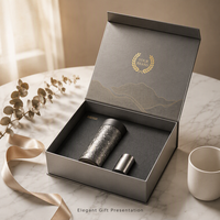 Coffret Cadeau Parfum Luxe Haut de Gamme Personnalisé avec Logo, Fermeture Magnétique, Rigide, Finition Brillante ou Mate, Gaufrage et Dorure à Chaud