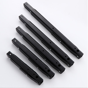 Support mural pliable robuste en acier inoxydable noir et blanc pour étagère Source Hardware - Product Image 2