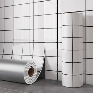 Pannello Decorativo in Schiuma PVC Effetto <span class=keywords><strong>Marmo</strong></span>, Impermeabile, Adesivo per Pareti <span class=keywords><strong>di</strong></span> Cucina, Bagno e Sfondo TV - Product Image 2