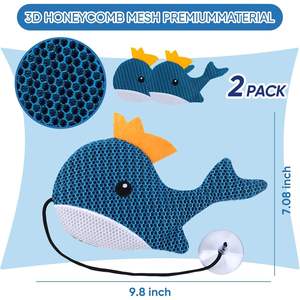 Twin-Pack Hot Tub Scum Absorber Whale Oil Absorbing Floating Sponge Cleaner Outil de nettoyage de piscine pour garder l'eau claire - Product Image 4