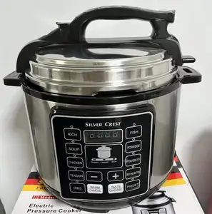 スロークッカー付き6lマルチユースデュオスマート電気圧力鍋シルバークラウン炊飯器