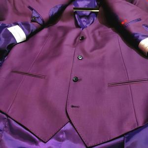 <span class=keywords><strong>Costume</strong></span> d'affaires 3 pièces violet sur mesure pour homme RYAN&YAN, 100 % laine, style <span class=keywords><strong>italien</strong></span>, tissu respirant, faible MOQ, B2B & Vente privée, ODM sur mesure - Product Image 5