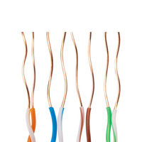 Precio de fábrica Cables personalizados Cat6 Internet Box 8 Core 4 pares Cable Lan interior UTP/FTP/SFTP Cat5 Cat6 305m Precio por metro
