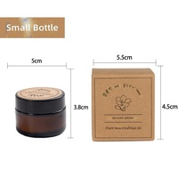 Grande boîte de couvercle de bougie votive d'aromathérapie de marque privée faite à la main, parfumée noire, barres de cire de soja de Pâques écologiques