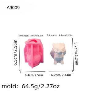 Moldes de fundición de resina ecológicos hechos a mano, estilo Ins de moda, DIY adornos decorativos, Material de PC, molde de dragón de silicona A9009 - Product Image 2