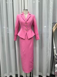 Op maat gemaakte dameskleding voor op kantoor: blazer en rok, <span class=keywords><strong>2</strong></span>-delige pakken, bijpassende dameskleding 2025, tweedelige rokpakken - Product Image 5