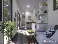 Maison mobile portable à double étage avec structure en acier, maisonnette détachable, conteneur habitable sur roues