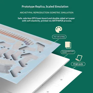 Puzzle 3D Stade de Football Classique - Kit Modèle DIY en Mousse EPS avec Sièges Détaillés et Accessoires de Bus pour Souvenir de Fan - Product Image 3