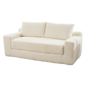 <span class=keywords><strong>Sofa</strong></span> Bed Modern dan Sederhana Dua Dudukan dengan Rangka Besi, Bantal, Sandaran Tangan, dan Busa yang Dapat Dikompresi - Product Image 5