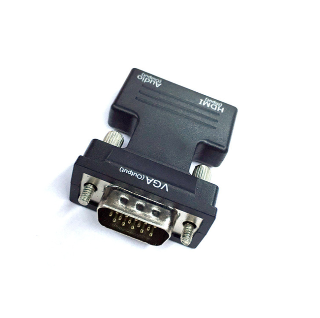 Factory Price HDMI Input to VGA OutPut Video Adaptor 1080P Female to Male Hdmi to Vga Adapter With Audio for PC TV Monitor