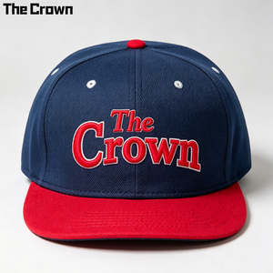 Custom Logo 6 Panel Two Tone <b>Flat</b> Brim Cap Wholesale Bulk 3D Puff Embroidery <b>Hat</b> Manufacturer - Product Image 2
