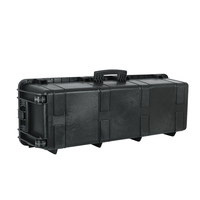 Étui de protection rigide en plastique léger, étanche et antichoc, grand et long, avec mousse pour équipement vidéo et audio