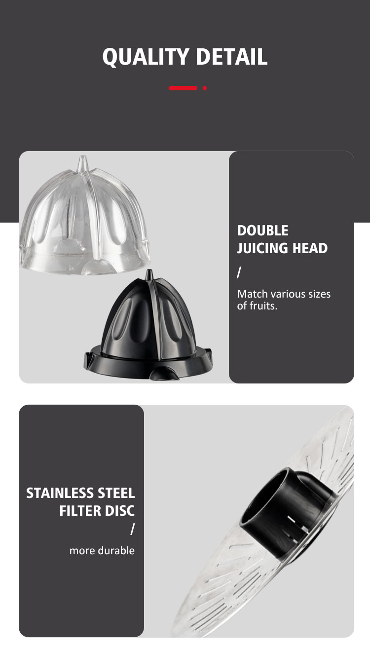 2022 New design high quality voltage machine kitchen appliances high power copper motor citrus juice extractor