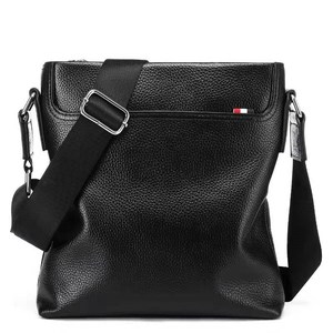 Men's Crossbody Bag Genuine Leather Black Large Capacity Business Commuting Laptop <b>Briefcase</b> Everyday Shoulder Bag Durable - Product Image 2