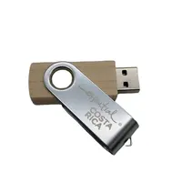 Hout En Metalen Usb Flash Drive 64 Gb Thumbdrive 4 Gb 8Gb Pendrive