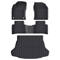 Tapis de sol de voiture sur mesure pour Toyota Prius 2016-2022 5 places LHD, tapis de sol 3D moulés imperméables, faciles à nettoyer, vente en gros