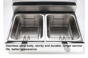 2025 Hot Sales Factory Outlet Gas Double Cylinder <strong>Fryer</strong> for Restaurant <strong>Chips</strong> <strong>Fryer</strong> Machine 6L+6L Gas Deep <strong>Fryer</strong> for Sales - Product Image 5