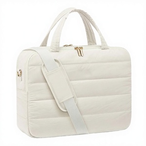 Sac à bandoulière pour ordinateur portable en nylon imperméable et doux, motif géométrique, tendance hiver, avec fermeture éclair, pour femme - Sac à main professionnel - Product Image 2