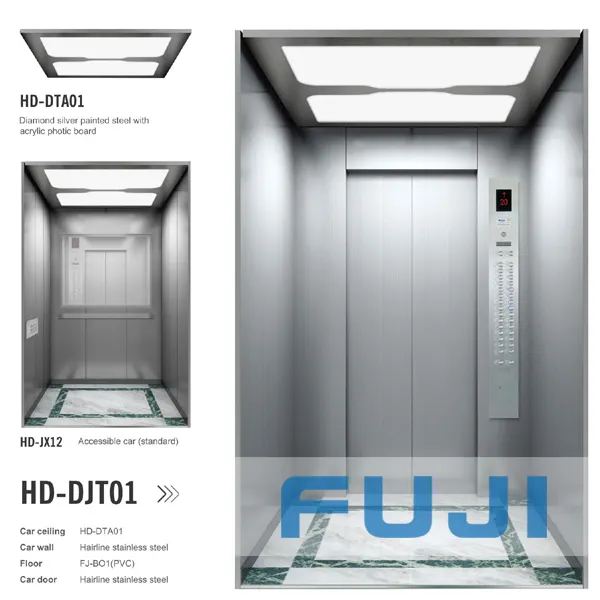 FUJI Ascensores Elevadores ที่อยู่อาศัยราคาถูกเอียงลิฟท์สำหรับขาย