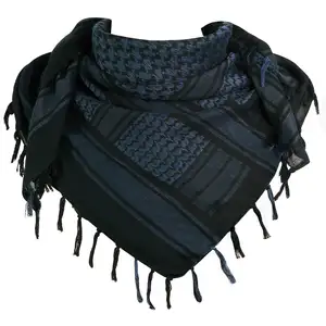 Wholesale Cotton Shemagh Tactical Desert Scarf Wrap High Quality Keffiyeh For Middle East Mens