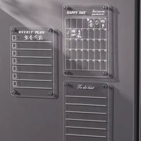 Calendario Magnético para Refrigerador al por Mayor, 30*40cm, Pizarra Acrílica Blanca de Borrado en Seco para Niños, Imanes Acrílicos Transparentes Promocionales para Refrigerador