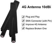 Antenne 4G LTE en caoutchouc améliorée 4dBi SMA Mâle pour routeur