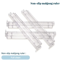 Supports de Mahjong Américains - 17,5 Pouces, Multicolores, Support Antidérapant avec Tige de Poussée et Règle de Tri de Cartes Monobloc