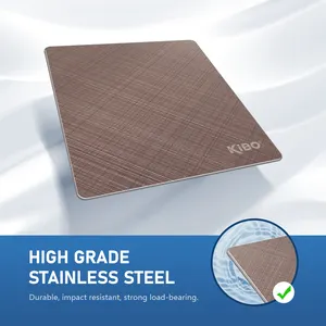 ステンレス鋼板製造装飾パネルSS3042Bクロスドローイング中国卸売金属加工OEMカスタム低価格