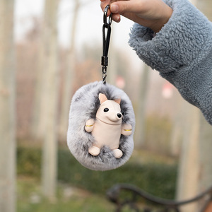 <span class=keywords><strong>Porte</strong></span>-clés en peluche hérisson créatif et mignon, style mode de luxe, pour sac, voiture, téléphone, pendentif ou <span class=keywords><strong>porte</strong></span>-clés - Product Image 3