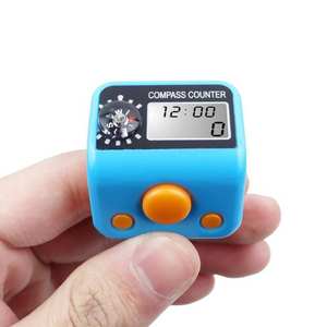 Compteur <span class=keywords><strong>de</strong></span> prières islamique numérique à <span class=keywords><strong>main</strong></span>, <span class=keywords><strong>avec</strong></span> boussole électrique, écran LCD à 5 chiffres réinitialisable, compteur <span class=keywords><strong>de</strong></span> tasbih - Product Image 1