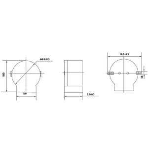 เครื่องสแกนสัญญาณแม่เหล็กขนาดเล็ก3V ใช้ได้กับเครื่องตรวจจับสัญญาณแบบ SMD ที่มีรูด้านข้างขนาด9มม. ใช้ได้กับกริ่งและไซเรน - Product Image 4