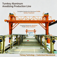 Ligne complète d'anodisation de l'aluminium pour les profilés architecturaux en aluminium
