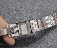 Bracelet de montre en acier inoxydable 904L, bracelet Jubilee Oysterlock pour Rolex Arf GMT Master 2/Dayjust 41 mm/36 mm M126710