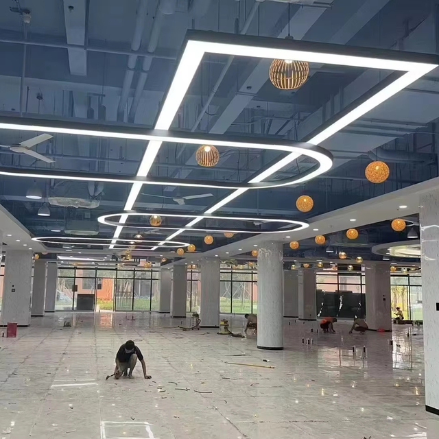 HanYin Indoor Flush Mount Linear Lights Home Decoration Ceiling Lamp Living Room Modern Led Acrylic Ceiling Lights