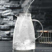 Set de pichet en verre et verre, vaisselle, pour jus faits maison, carafe, vente en gros,