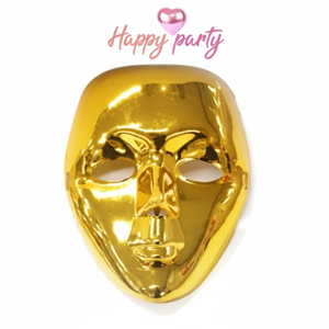 หน้ากากแฟนซีงานปาร์ตี้หน้ากากพลาสติกสีบรอนซ์ทอง x แบบครึ่งหน้าสำหรับงานปาร์ตี้สวมหน้ากากงานคาร์นิวัลคอสเพลย์พิมพ์ลาย DIY - Product Image 1