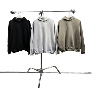 Vêtements streetwear unisexes de haute qualité, en coton lourd 450 GSM, sweats à capuche pour hommes, coupe ample, imprimé en caoutchouc 3D - Product Image 1