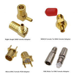 Female Plug Center Nut Bulkhead RF Connector for RG178 U.FL UFL Coax Cable Brass Adapter Male Connector ROHS Female Cmc - Product Image 1