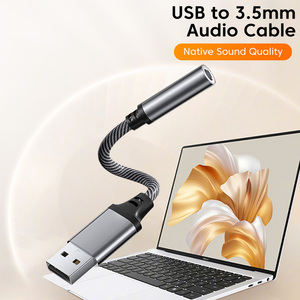 <span class=keywords><strong>Adaptateur</strong></span> de prise audio <span class=keywords><strong>USB</strong></span> <span class=keywords><strong>vers</strong></span> 3.5mm <span class=keywords><strong>Casque</strong></span>/microphone <span class=keywords><strong>USB</strong></span> <span class=keywords><strong>vers</strong></span> 3.5mm <span class=keywords><strong>Adaptateur</strong></span> de prise <span class=keywords><strong>USB</strong></span> <span class=keywords><strong>vers</strong></span> 3.5 Carte son stéréo externe <span class=keywords><strong>pour</strong></span> PC - Product Image 3