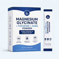 Poudre d'Astrawell Magnésium Glycinate L-Théanine GABA pour le sommeil et le soulagement du stress |   Marque privée OEM