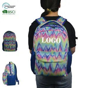 Großhandel Bücher taschen Studenten Rucksack bedruckte Bücher tasche Schult asche Polyester Style Mochi las Travel Rucksack