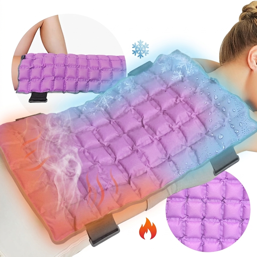 22" Hot/Cold Therapy Gel Ice Pack Strap-On Healthcare Worldbio for Back/Knee/Shoulder/Leg Pain Relief Reusable Cold/Hot Compress