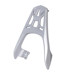 Vente directe usine – Supports d'extension de top-case moto durables en acier argenté – Porte-bagages arrière universel pour moto - Product Image 4