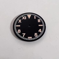Accessoires de montre modifiés : Cadran de montre vert lumineux de 28,5 mm pour mouvement Seiko NH35/36/4R, impression de cadran de montre