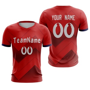 เสื้อฟุตบอลพิมพ์ลายตามสั่งสำหรับผู้ชาย-ชุดฝึกซ้อมทีมกีฬาแบบปรับแต่งได้พร้อมวัสดุผ้าสแปนเด็กซ์/โพลีเอสเตอร์ - Product Image 3