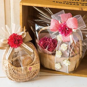 Precio de fábrica Pequeña cesta de picnic con chips de madera Dulces DE BODA Cesta de regalo de Navidad vacía - Product Image 3