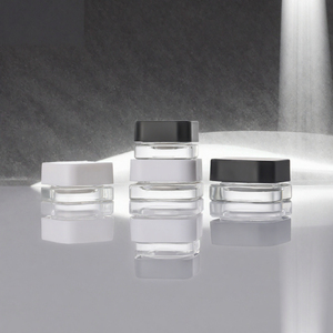 7g Squared Cube for <b>Glass</b> <b>Container</b> Jar for Eye Cream with Screen Printed Design for Cosmetic - Product Image 2