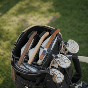 แปรงกอล์ฟทำจากไม้ฮิคขนแปรงไนลอนสำหรับทำความสะอาดถุงกอล์ฟ - Product Image 5